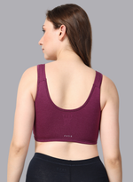 Faso Women's Cotton Moulded Sports Bra