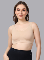 Faso Women's Cotton Moulded Sports Bra