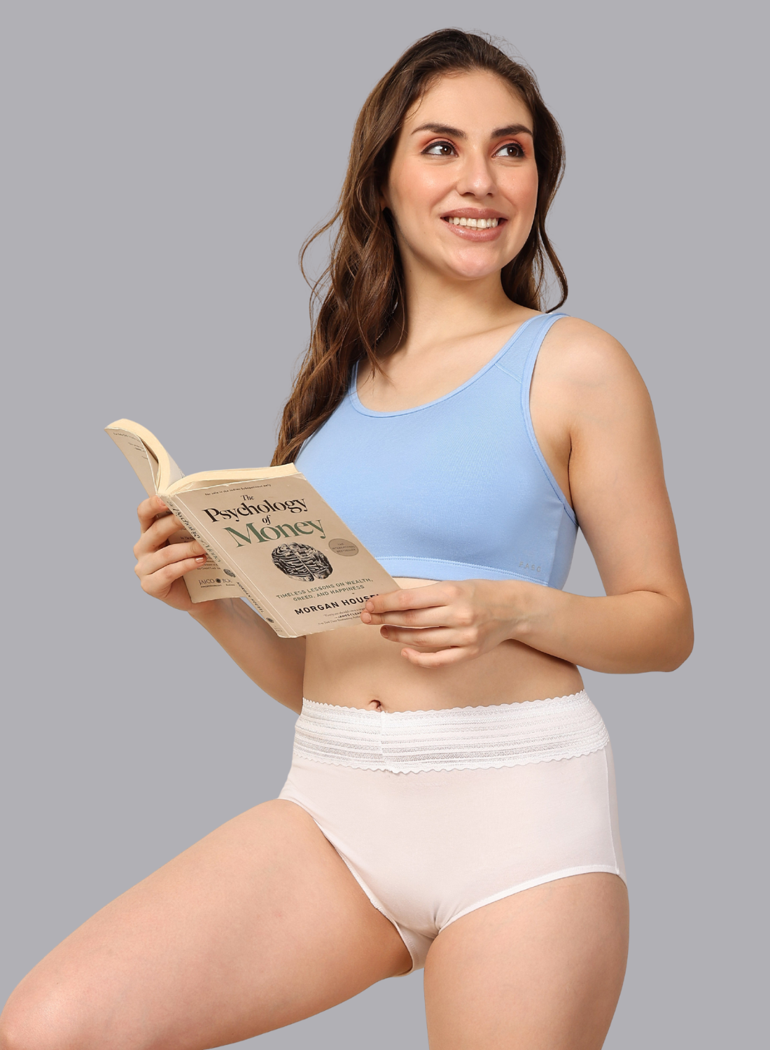 Faso Women's Cotton Beginners Sports Bra