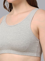 Faso Women's Cotton Beginners Sports Bra