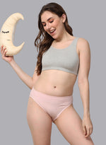 Faso Women's Cotton Beginners Sports Bra