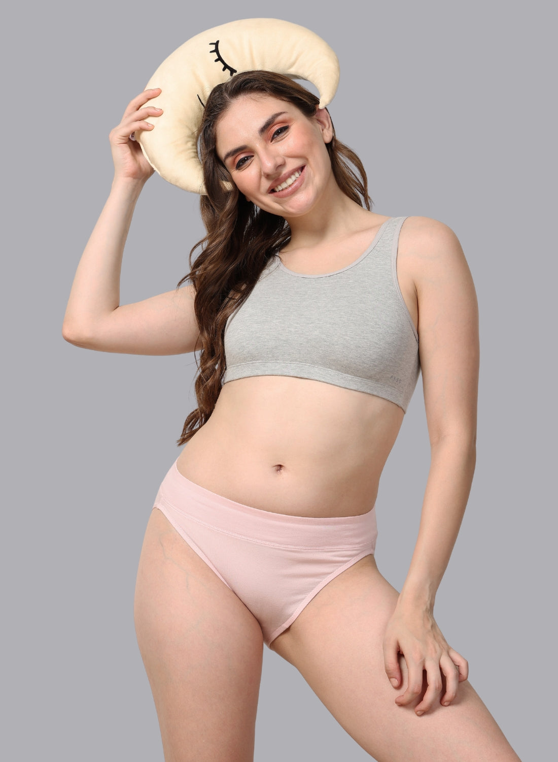 Faso Women's Cotton Beginners Sports Bra