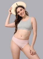 Faso Women's Cotton Beginners Sports Bra