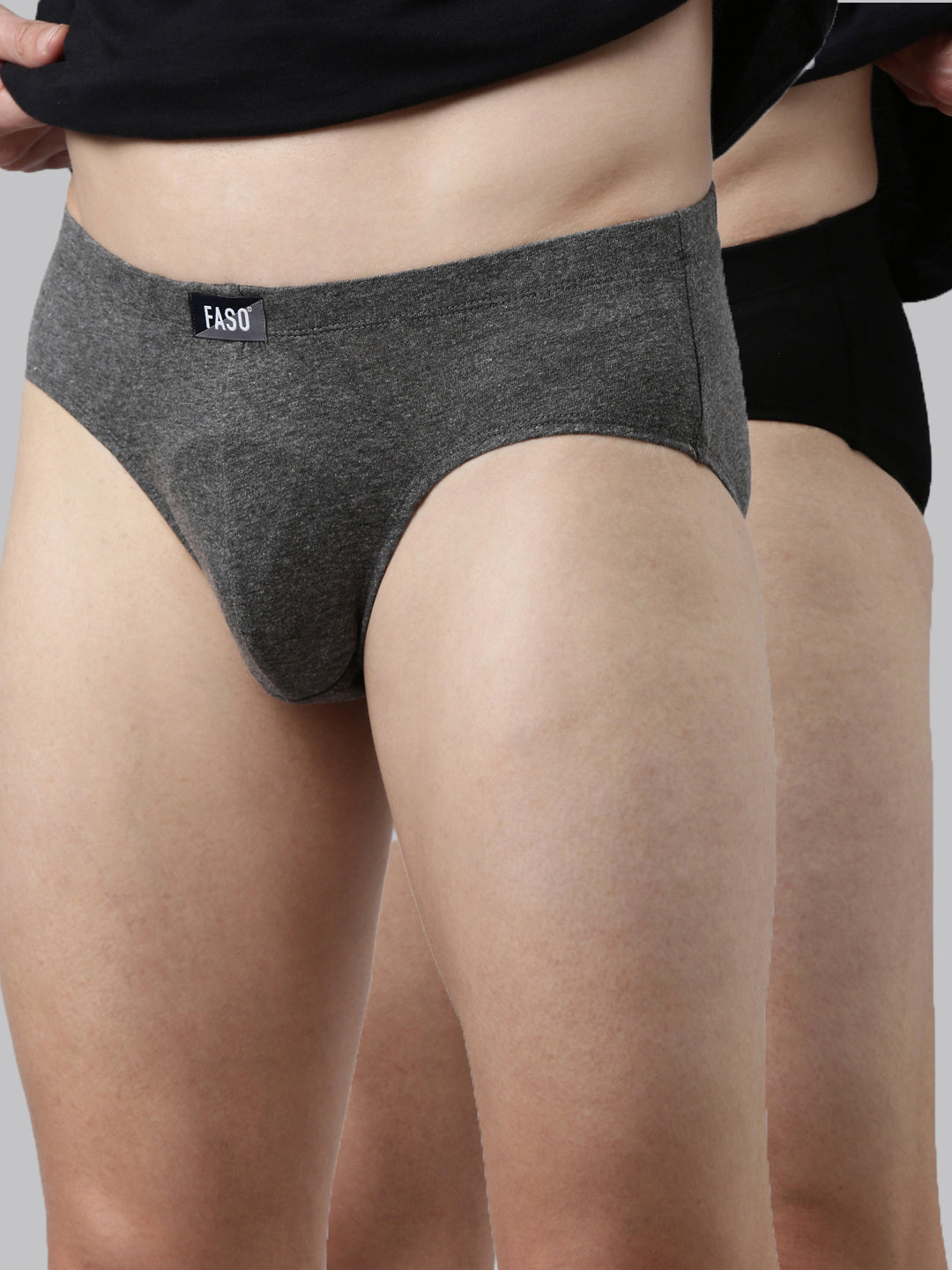 Faso Men's Cotton Inner Elastic Brief (Pack of 2)