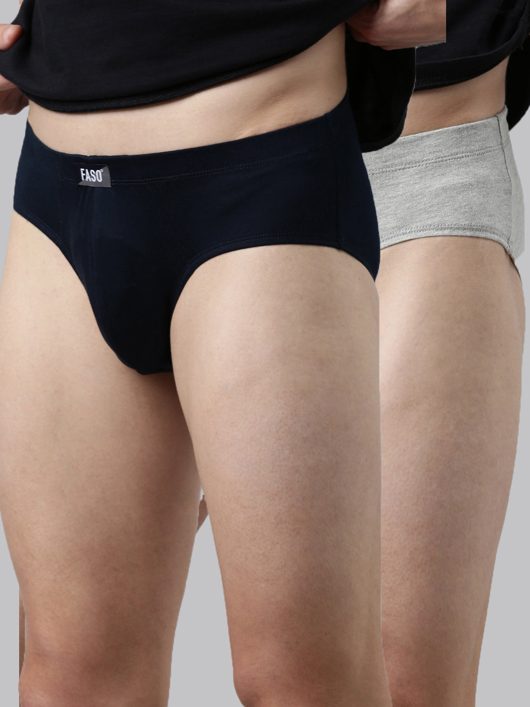 Faso Men's Cotton Inner Elastic Brief (Pack of 2)