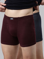 Faso Men's Cotton Inner Elastic Trunk (Pack of 2)