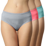 Faso Women's Cotton Inner Hipster (Pack of 3)