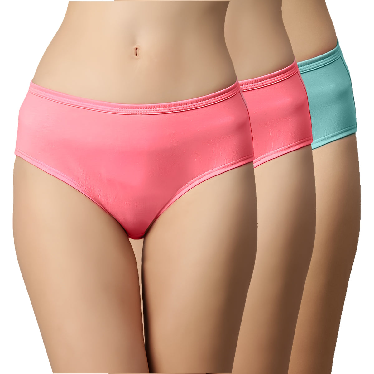 Faso Women's Cotton Inner Hipster (Pack of 3)