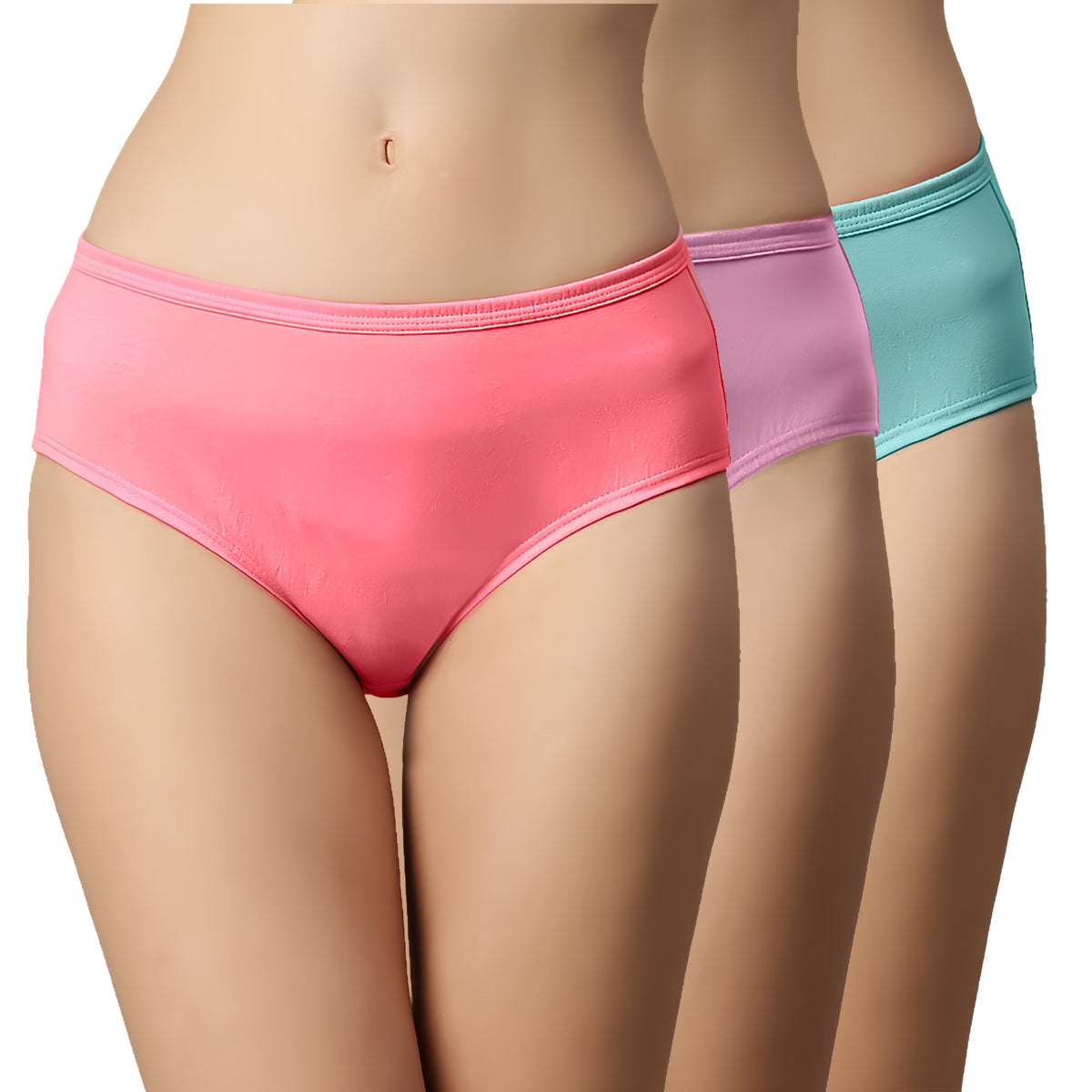 Faso Women's Cotton Inner Hipster (Pack of 3)