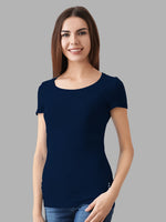 FASO Women’s Cotton Round Neck T-shirt (Pack of 2)