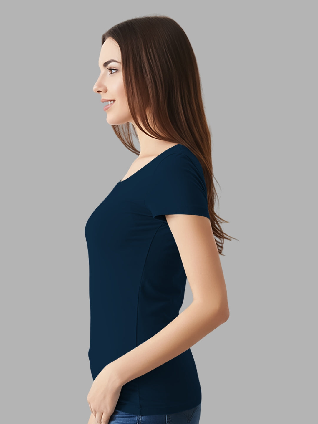 FASO Women’s Cotton Round Neck T-shirt (Pack of 2)