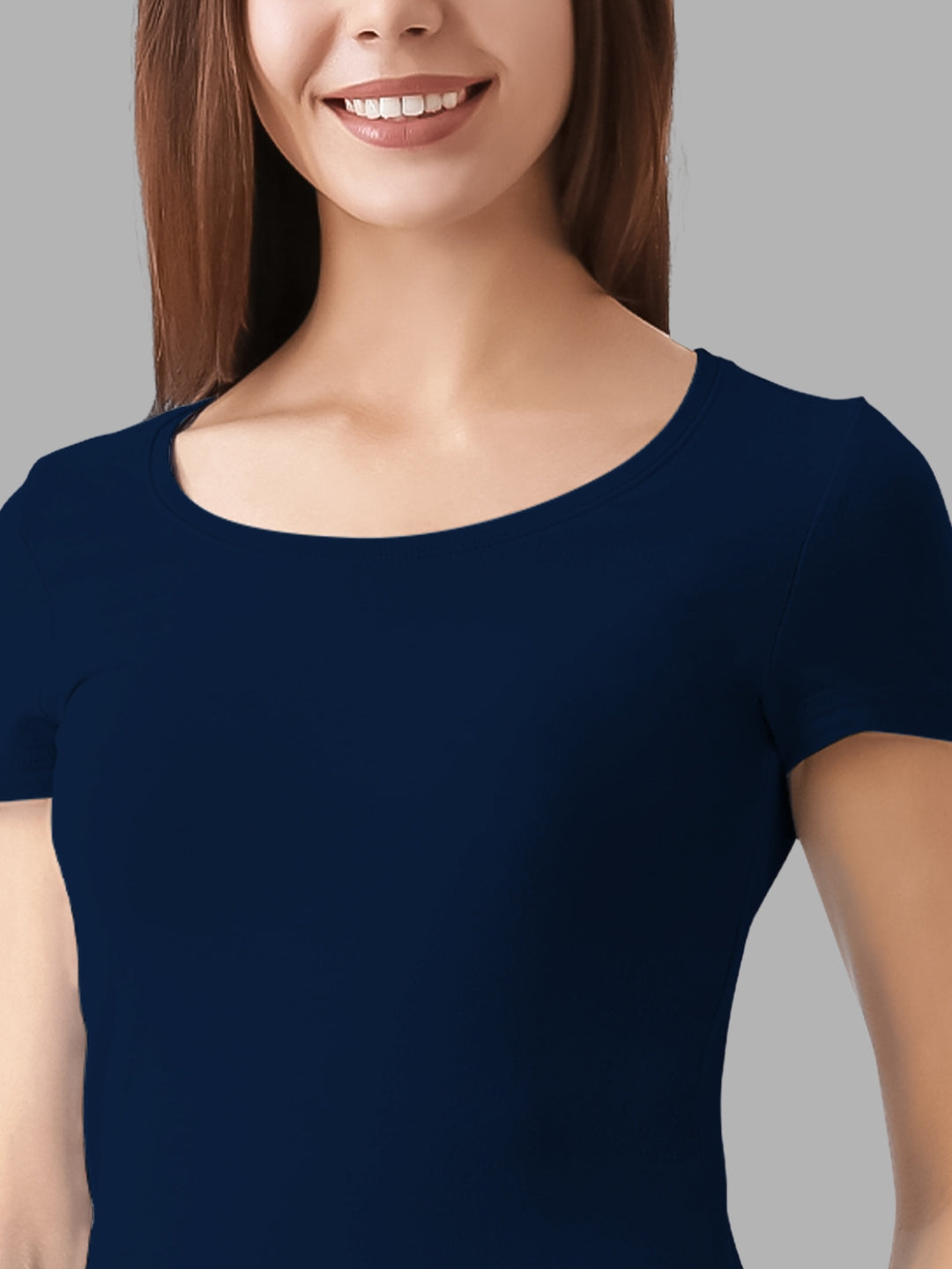 FASO Women’s Cotton Round Neck T-shirt (Pack of 2)