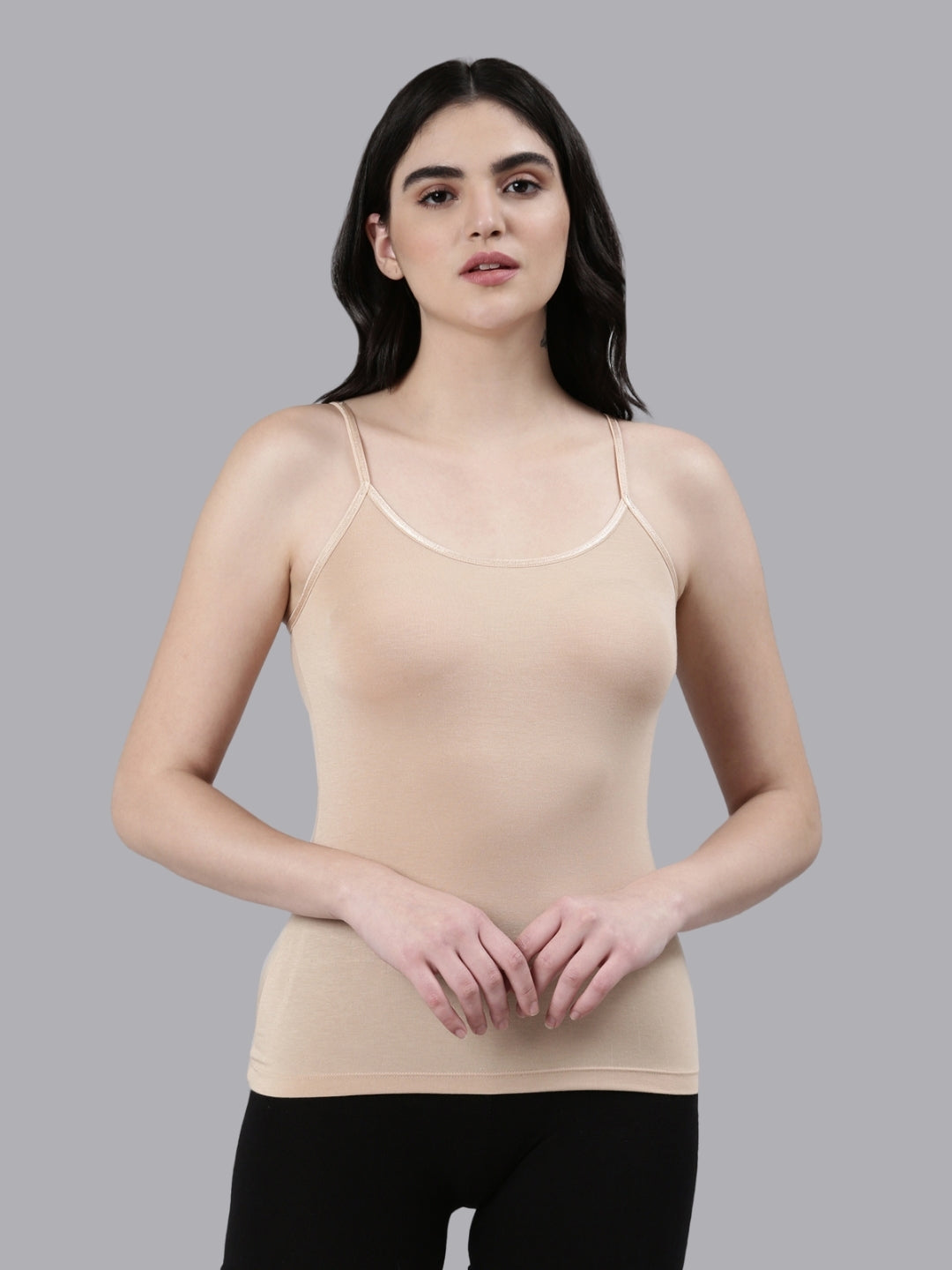 Faso Women's Cotton Stretch fabric Camisole