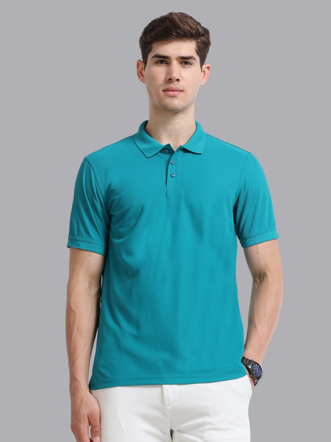FASO Men's Polyester Polo T-shirt