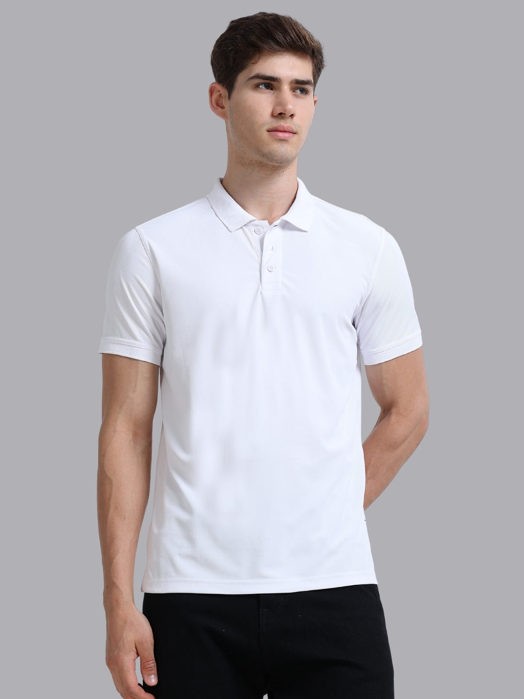 FASO Men's Polyester Polo T-shirt