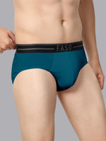 Faso Men's Cotton Outer Elastic Brief(Pack of 2)