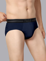 Faso Men's Cotton Outer Elastic Brief(Pack of 2)