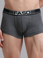 Faso Men's Cotton Neon Outer Elastic Trunk (Pack of 2)
