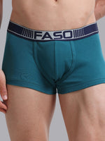 Faso Men's Cotton Neon Outer Elastic Trunk (Pack of 2)