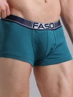 Faso Men's Cotton Neon Outer Elastic Trunk (Pack of 2)