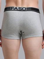 Faso Men's Cotton Neon Outer Elastic Trunk (Pack of 2)