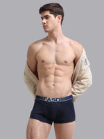 Faso Men's Cotton Neon Outer Elastic Trunk (Pack of 2)
