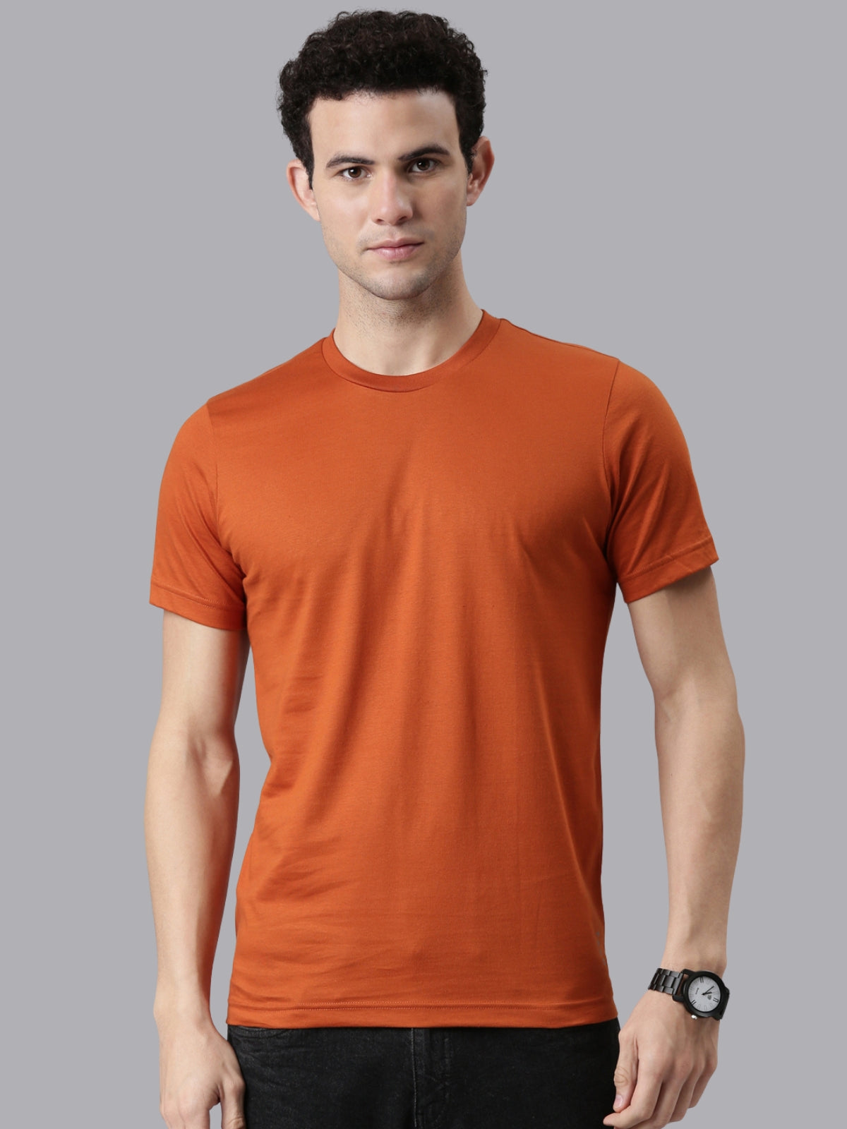 FASO Men’s Cotton Crew Neck Casual T-Shirt