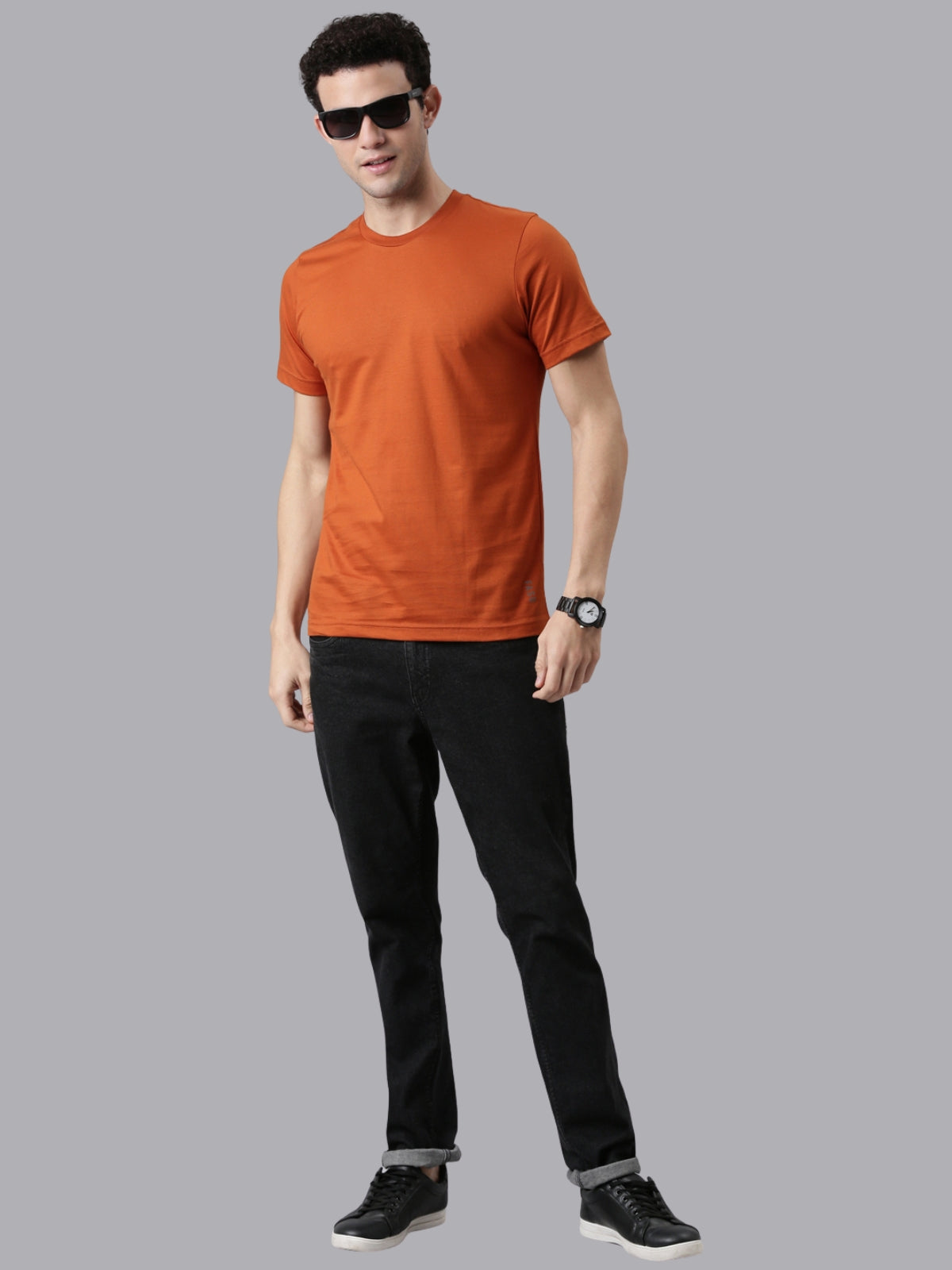 FASO Men’s Cotton Crew Neck Casual T-Shirt