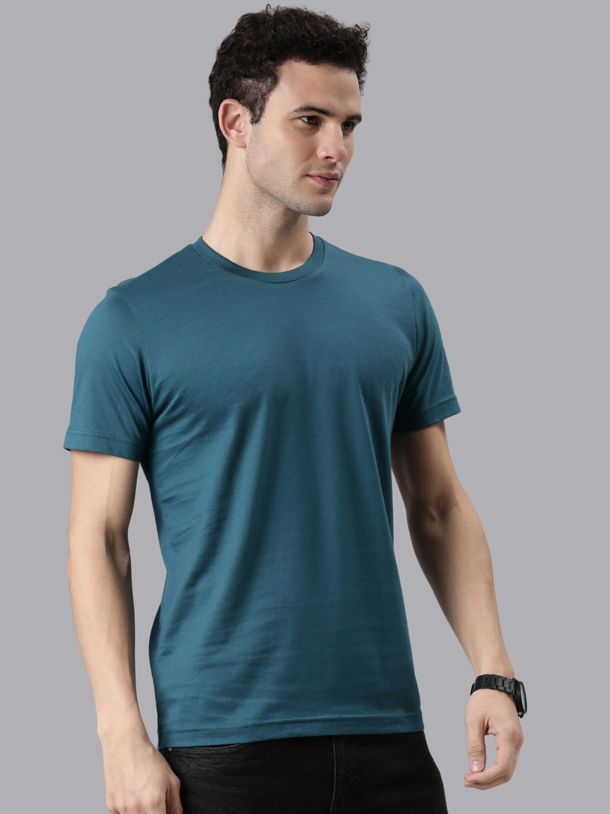 FASO Men’s Cotton Crew Neck Casual T-Shirt