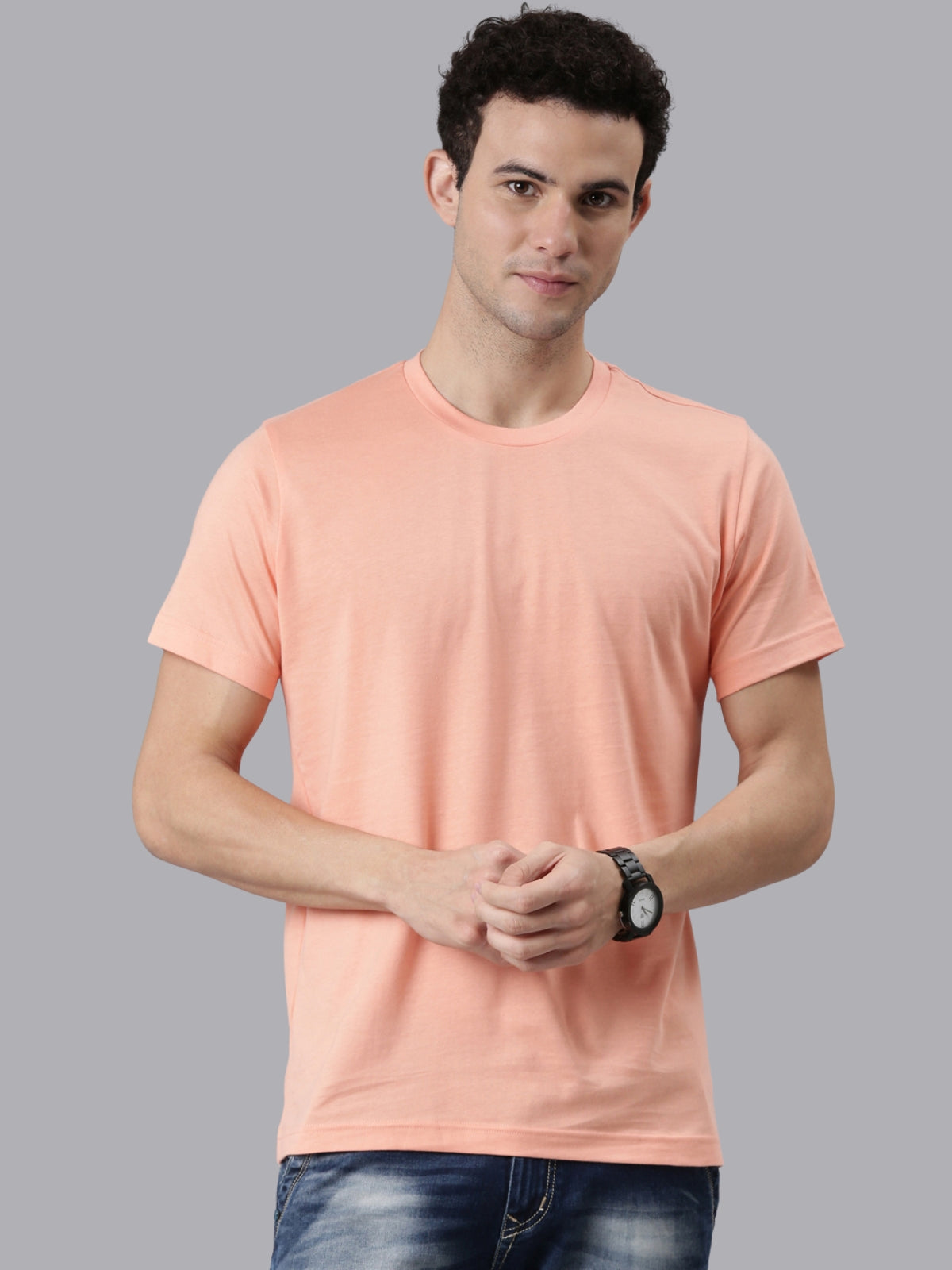 FASO Men’s Cotton Crew Neck Casual T-Shirt