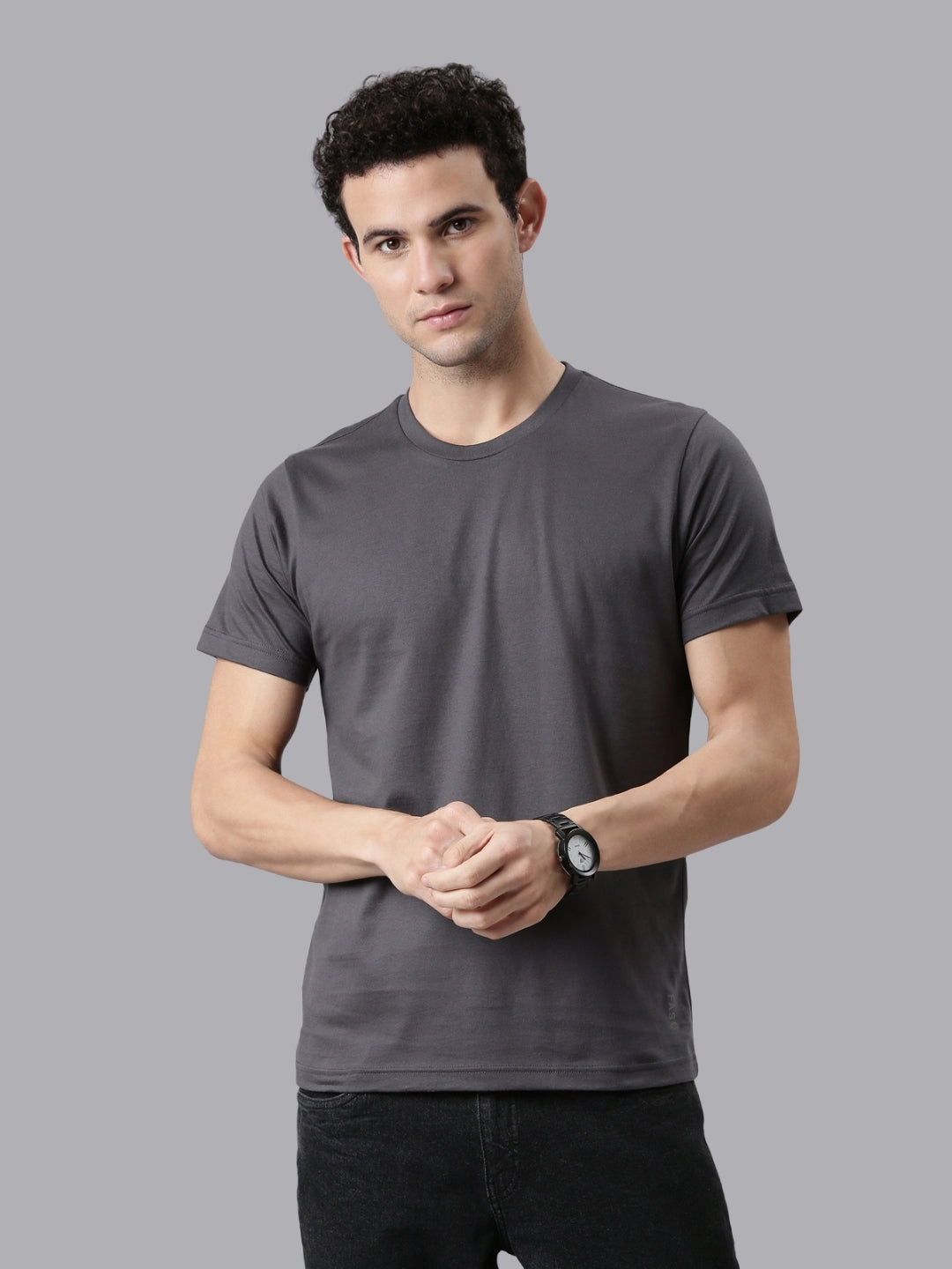 FASO Men’s Cotton Crew Neck Casual T-Shirt