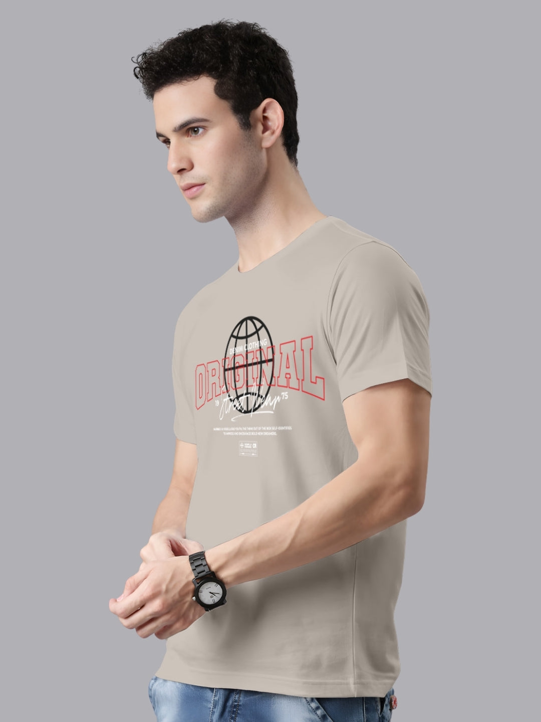 FASO Men’s Premium Cotton Printed T-Shirt