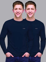 FASO Men’s Long Sleeve Cotton T-shirt (Pack of 2)