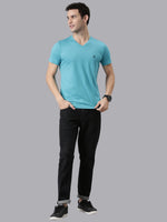 FASO Men’s Soft Cotton V-Neck T-Shirt