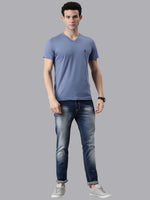FASO Men’s Soft Cotton V-Neck T-Shirt