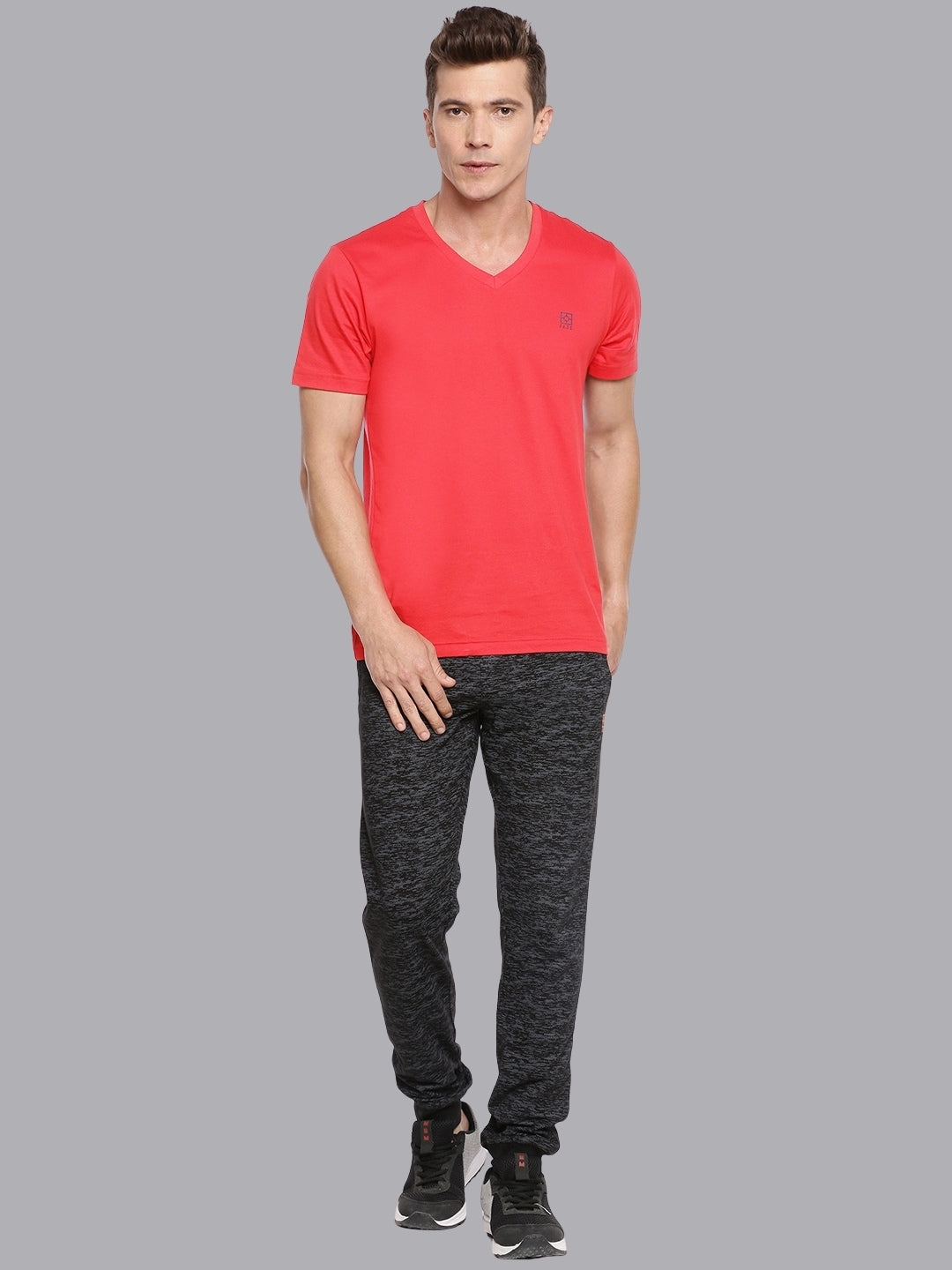 FASO Men’s Soft Cotton V-Neck T-Shirt