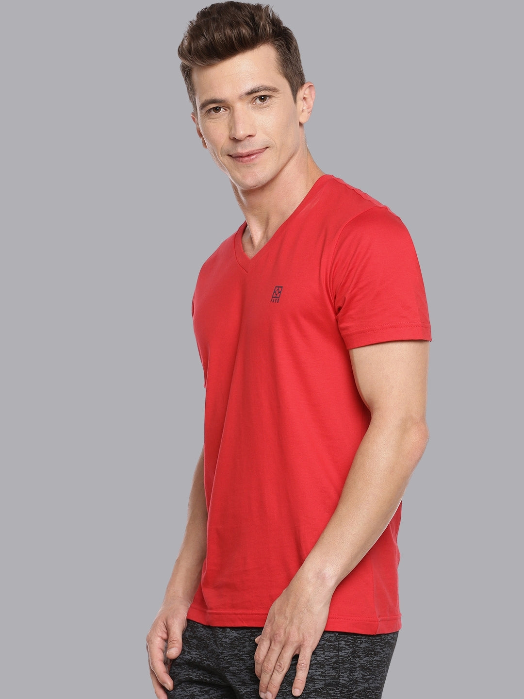 FASO Men’s Soft Cotton V-Neck T-Shirt