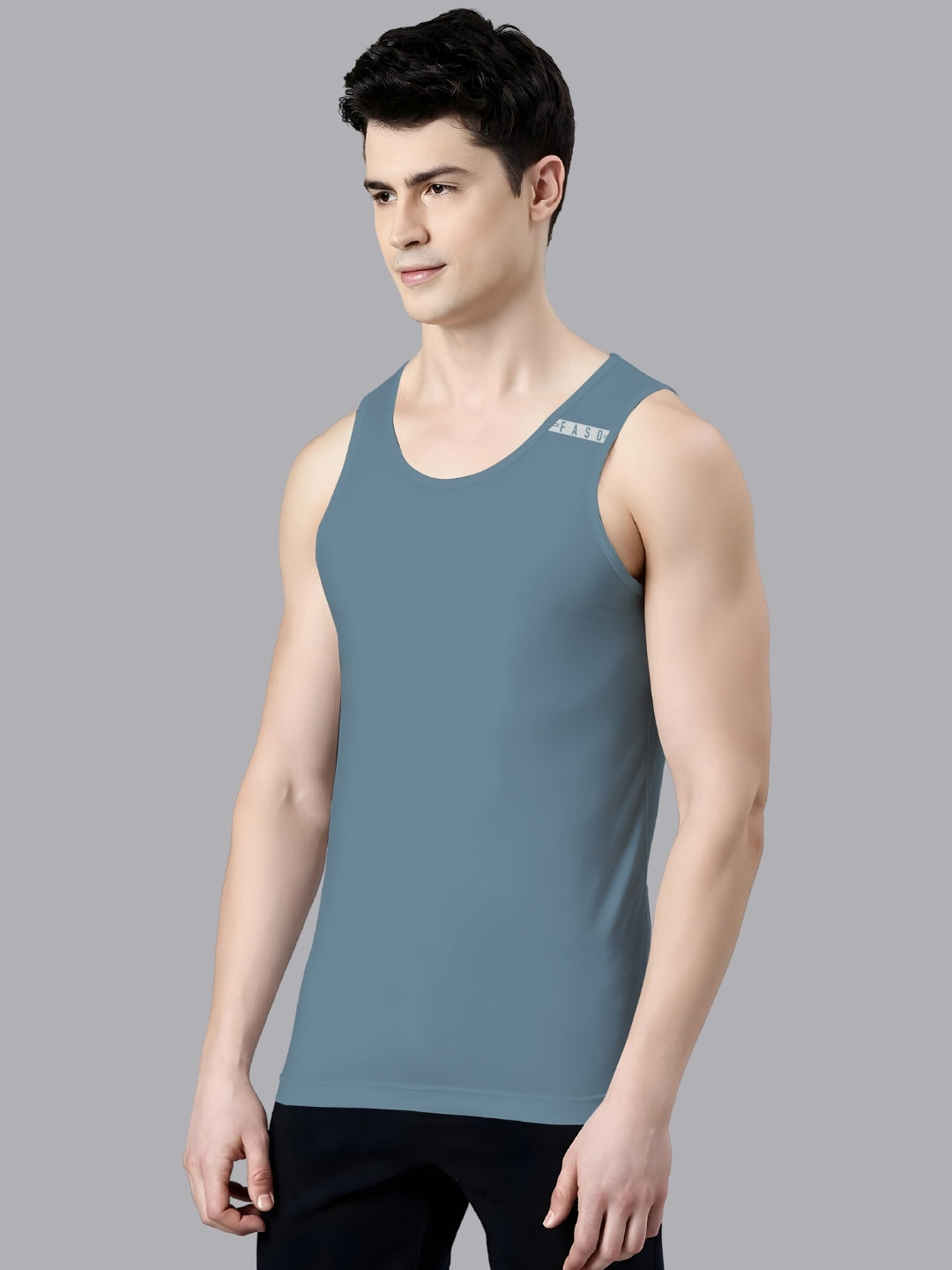 FASO Men’s Bamboo Cotton Fine Comfort Vest
