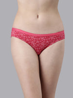 Faso Women's Cotton Outer Elastic Bikini (Pack of 3)