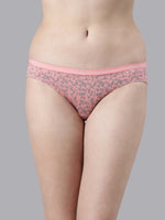Faso Women's Cotton Outer Elastic Bikini (Pack of 3)
