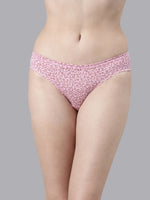 Faso Women's Cotton Inner Elastic Bikini (Pack of 3)