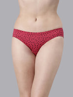 Faso Women's Cotton Inner Elastic Bikini (Pack of 3)