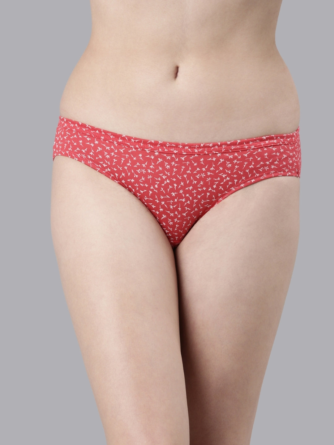 Faso Women's Cotton Inner Elastic Bikini (Pack of 3)