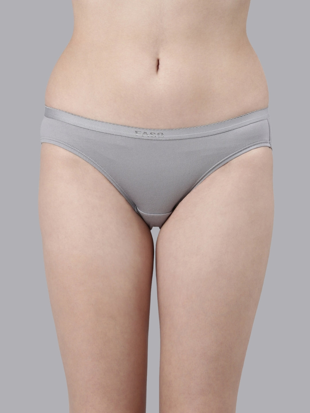 Faso Women's Cotton Outer Elastic Bikini (Pack of 3)