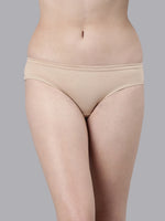 Faso Women's Cotton Inner Elastic Bikini (Pack of 3)