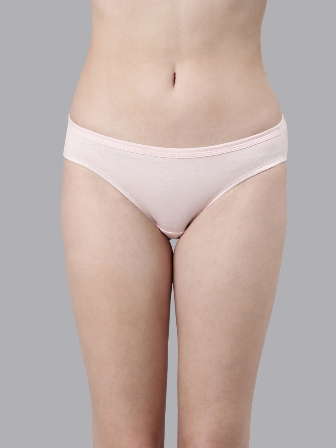 Faso Women's Cotton Inner Elastic Bikini (Pack of 3)