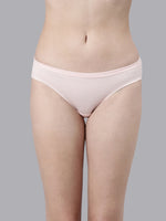 Faso Women's Cotton Inner Elastic Bikini (Pack of 3)
