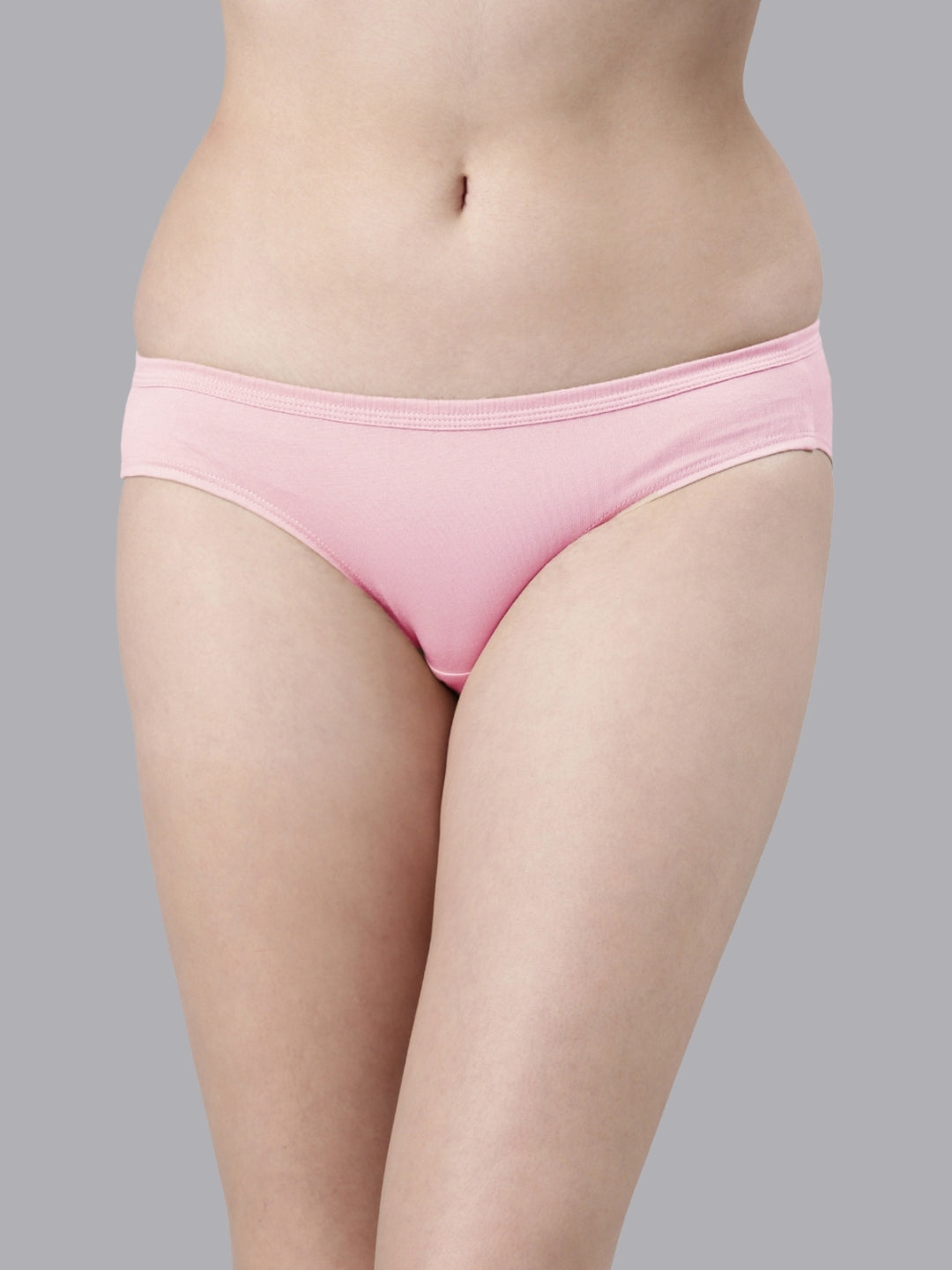 Faso Women's Cotton Inner Elastic Bikini (Pack of 3)
