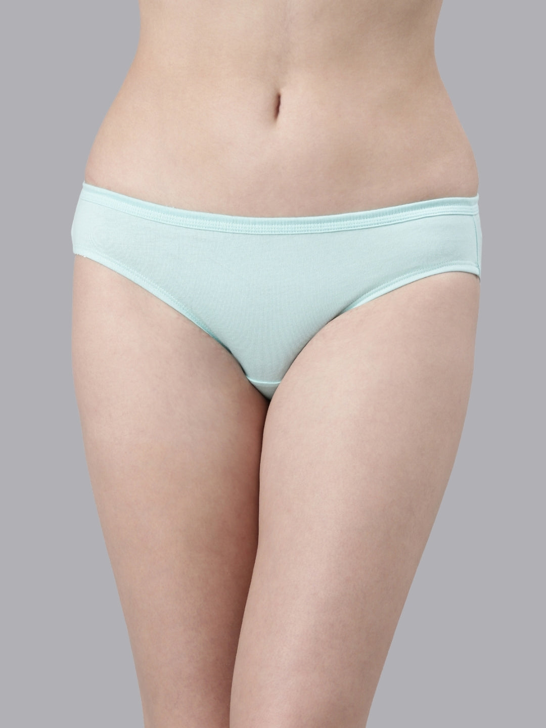 Faso Women's Cotton Inner Elastic Bikini (Pack of 3)
