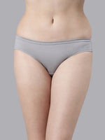 Faso Women's Cotton Inner Elastic Bikini (Pack of 3)